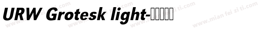 URW Grotesk light字体转换